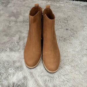 Toms Brown Ankle Booties